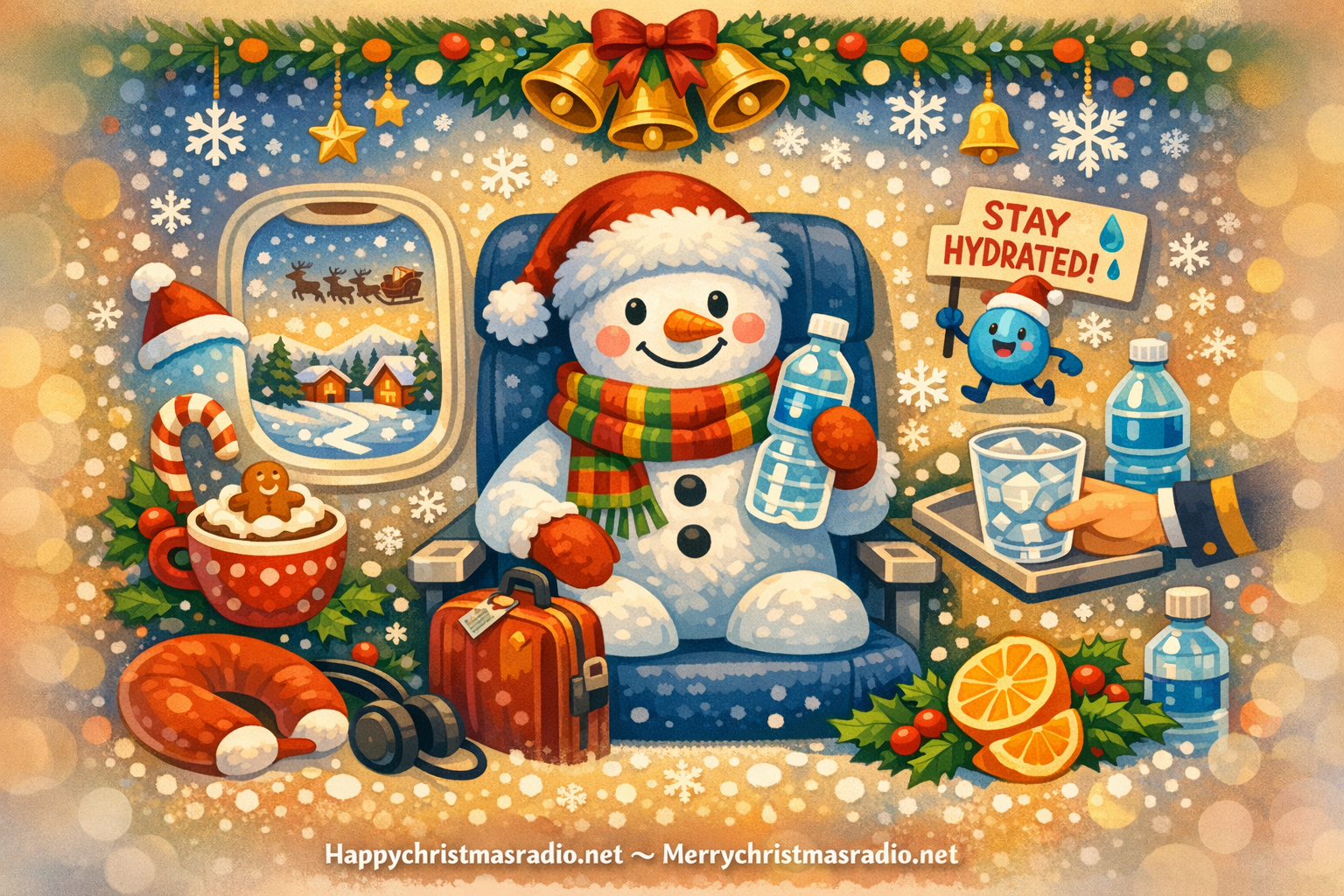 How to Stay Hydrated While Flying This Christmas