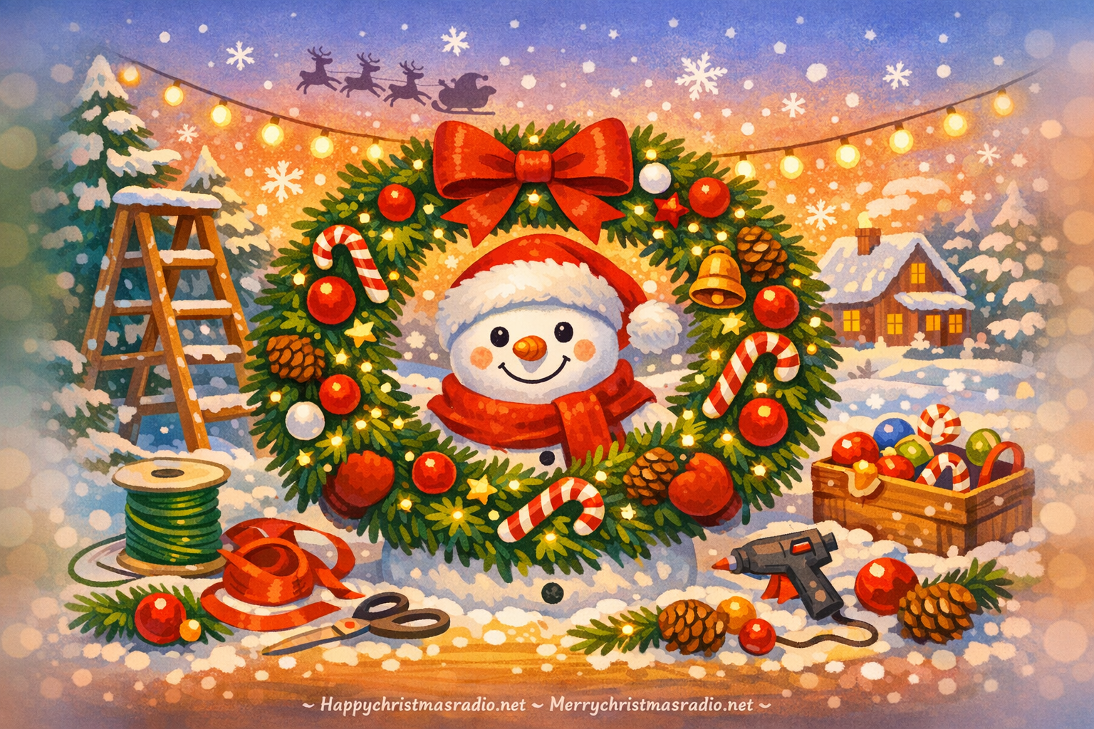 How to Make a Giant Outdoor Wreath