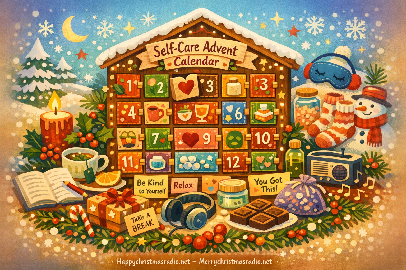 How to Make an Accessible 'Self-Care' Advent Calendar