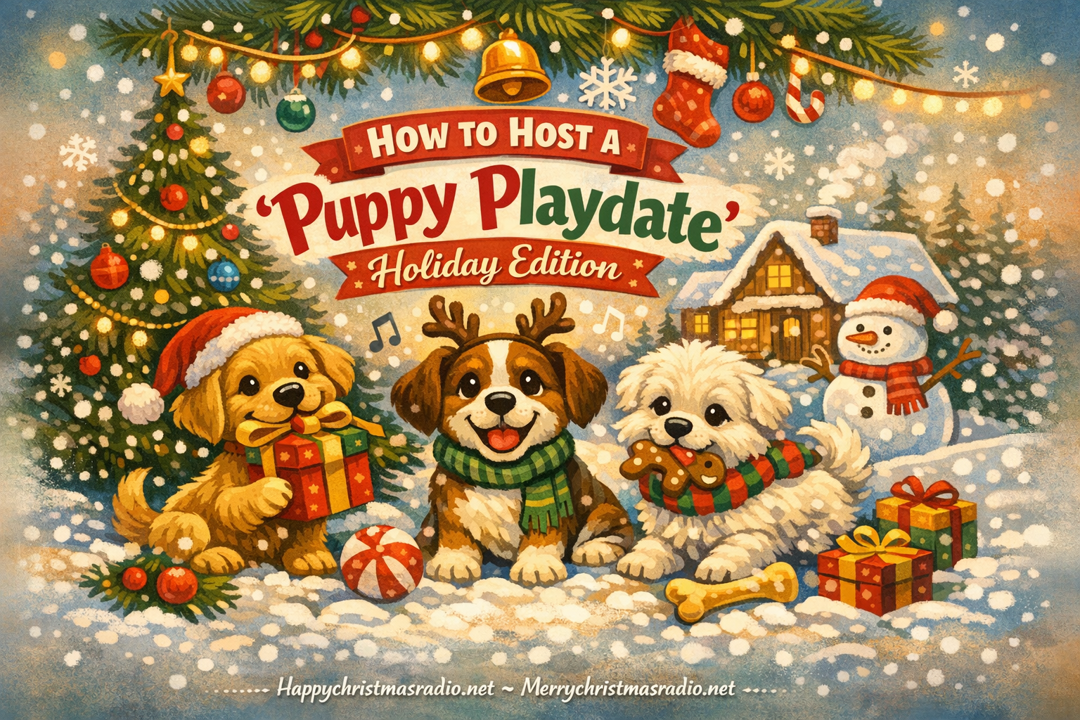 How to Host a 'Puppy Playdate' Holiday Edition