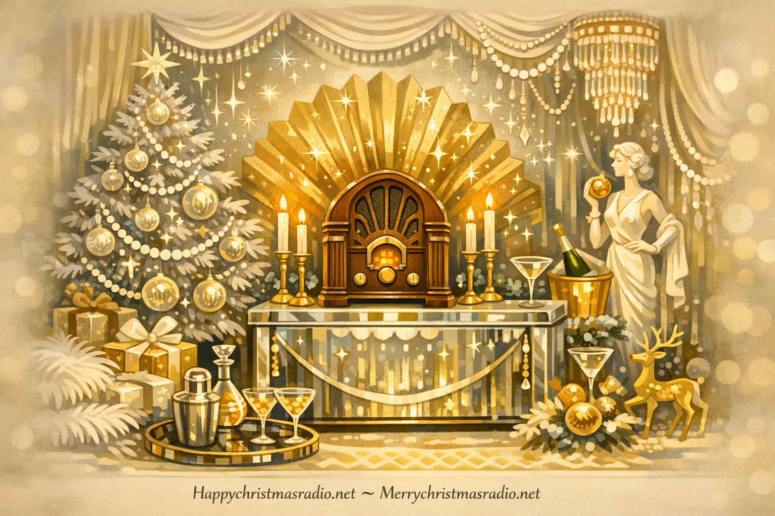 How to Style a 1930s 'Hollywood Regency' Christmas