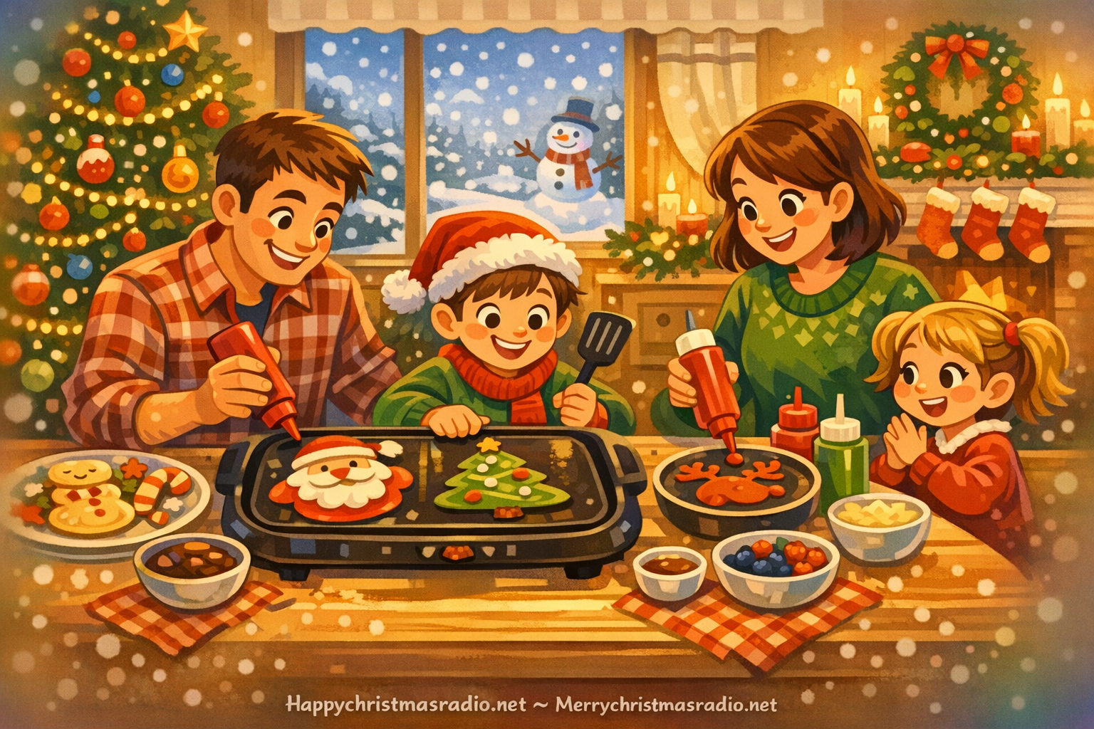 Starting a Christmas Morning Pancake Art Tradition