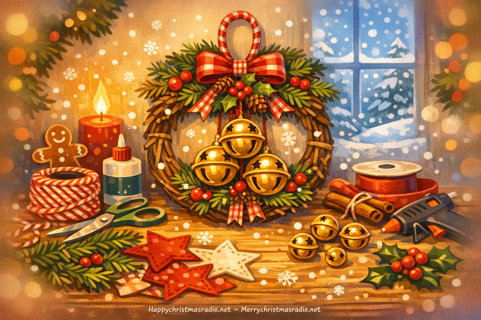 Creating a Festive 'Jingle Bell' Door Hanger