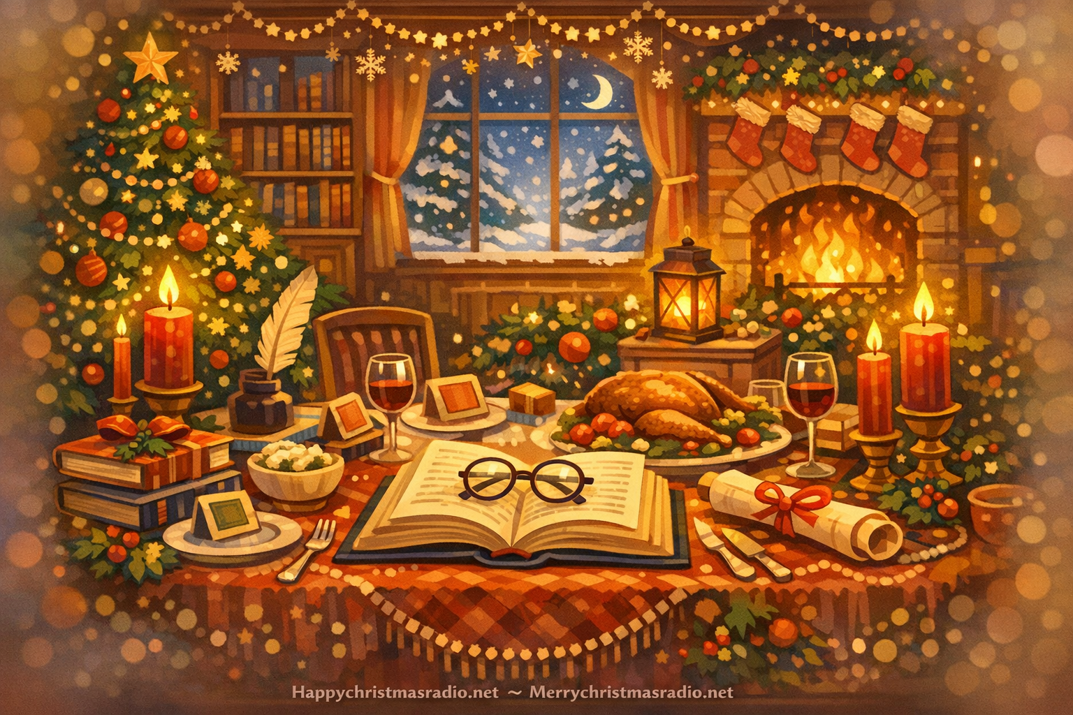 How to Host a Book-Themed Dinner Party This Christmas