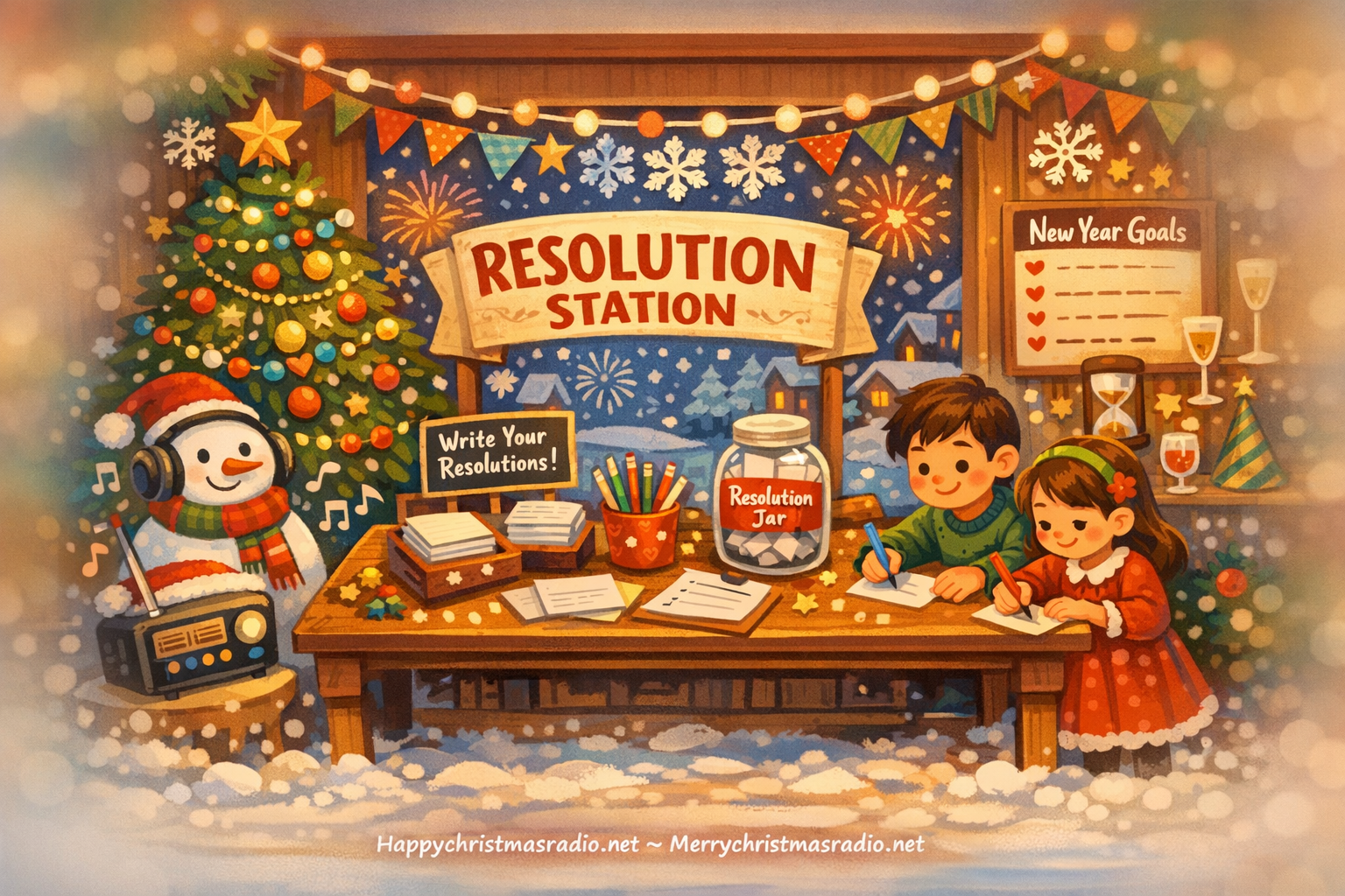 How to Create a 'Resolution Station' at Your Christmas Party