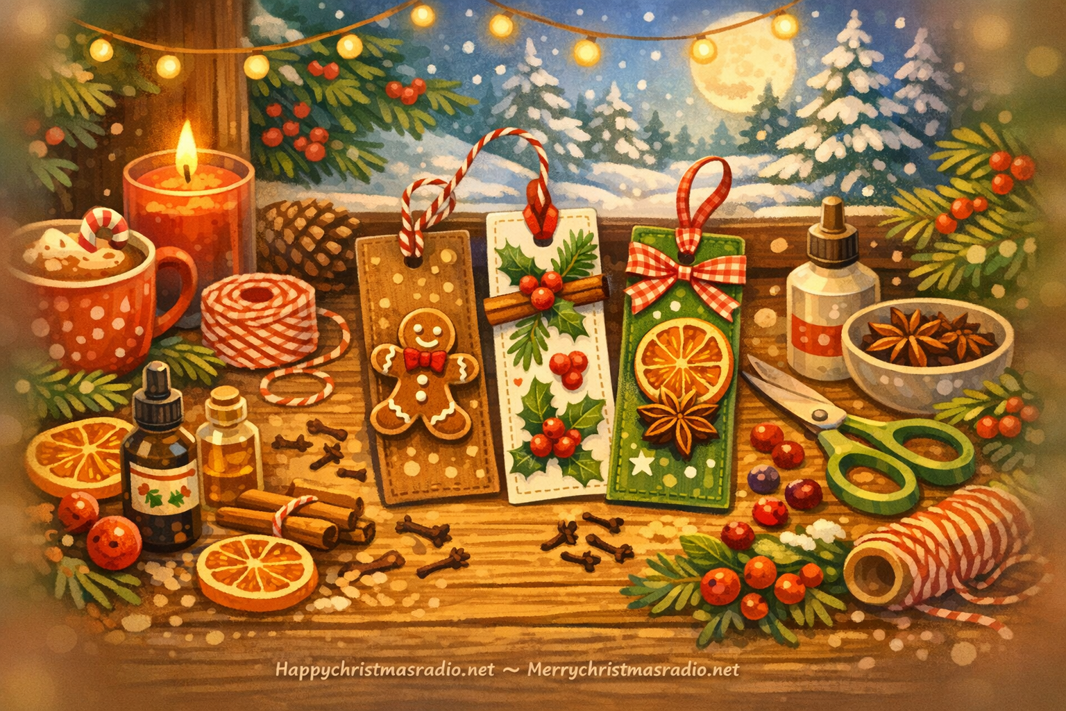 How to Make Scented Bookmarks for Christmas