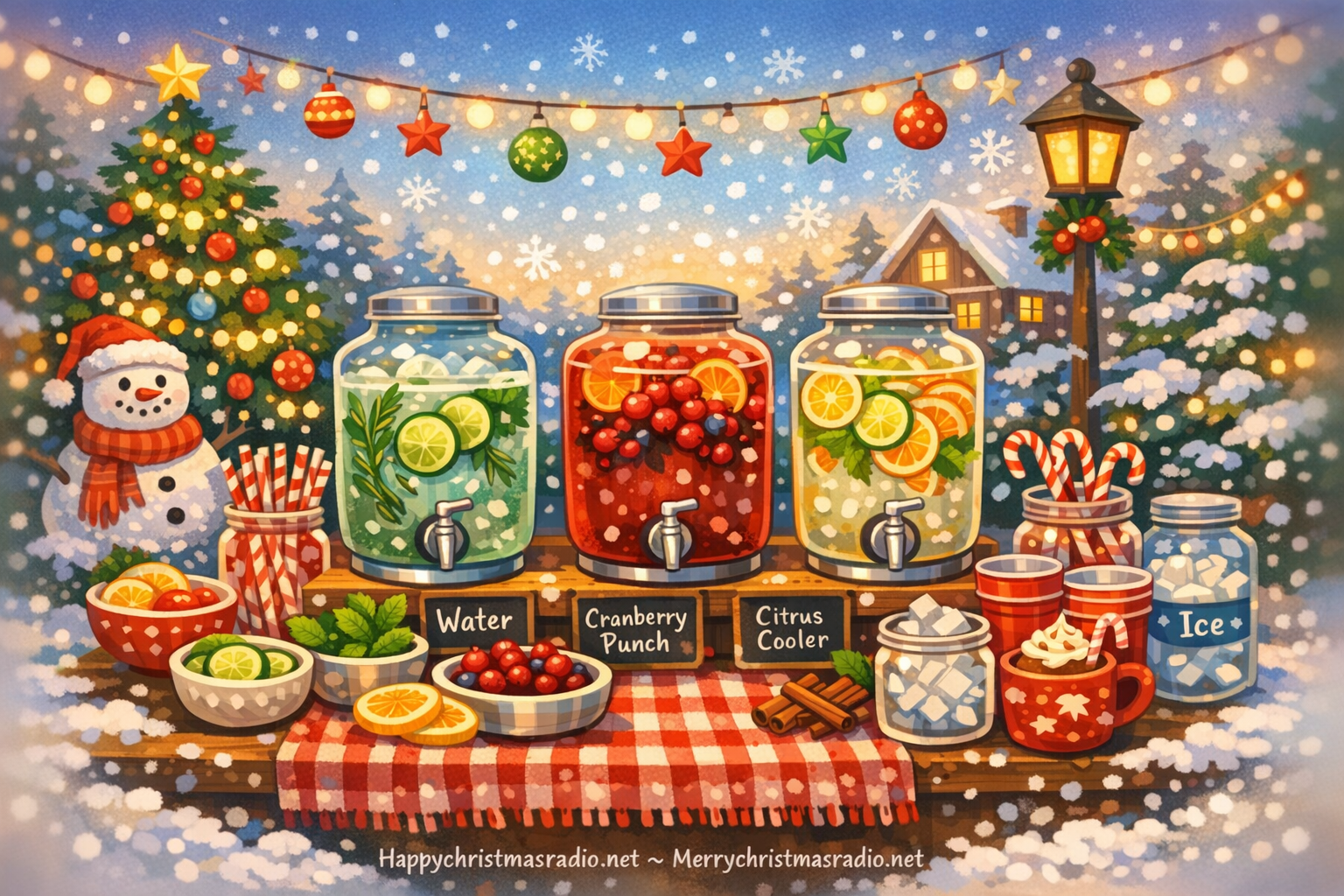 How to Create a 'Hydration Station' at Your Christmas Party