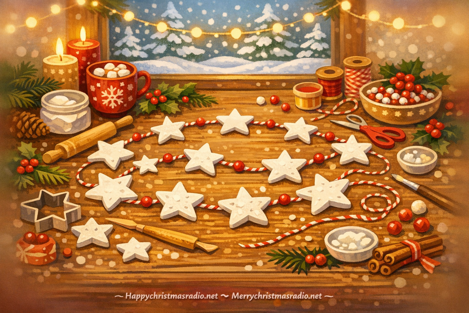 Crafting Magic: DIY Clay Star Garlands for Christmas