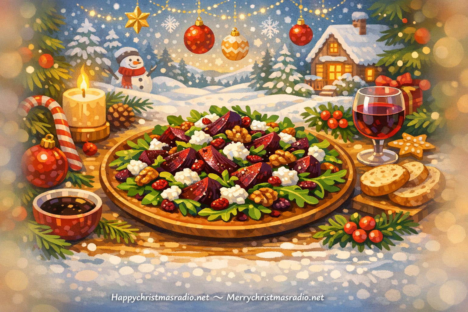 Delightful Roasted Beet & Goat Cheese Salad for Christmas